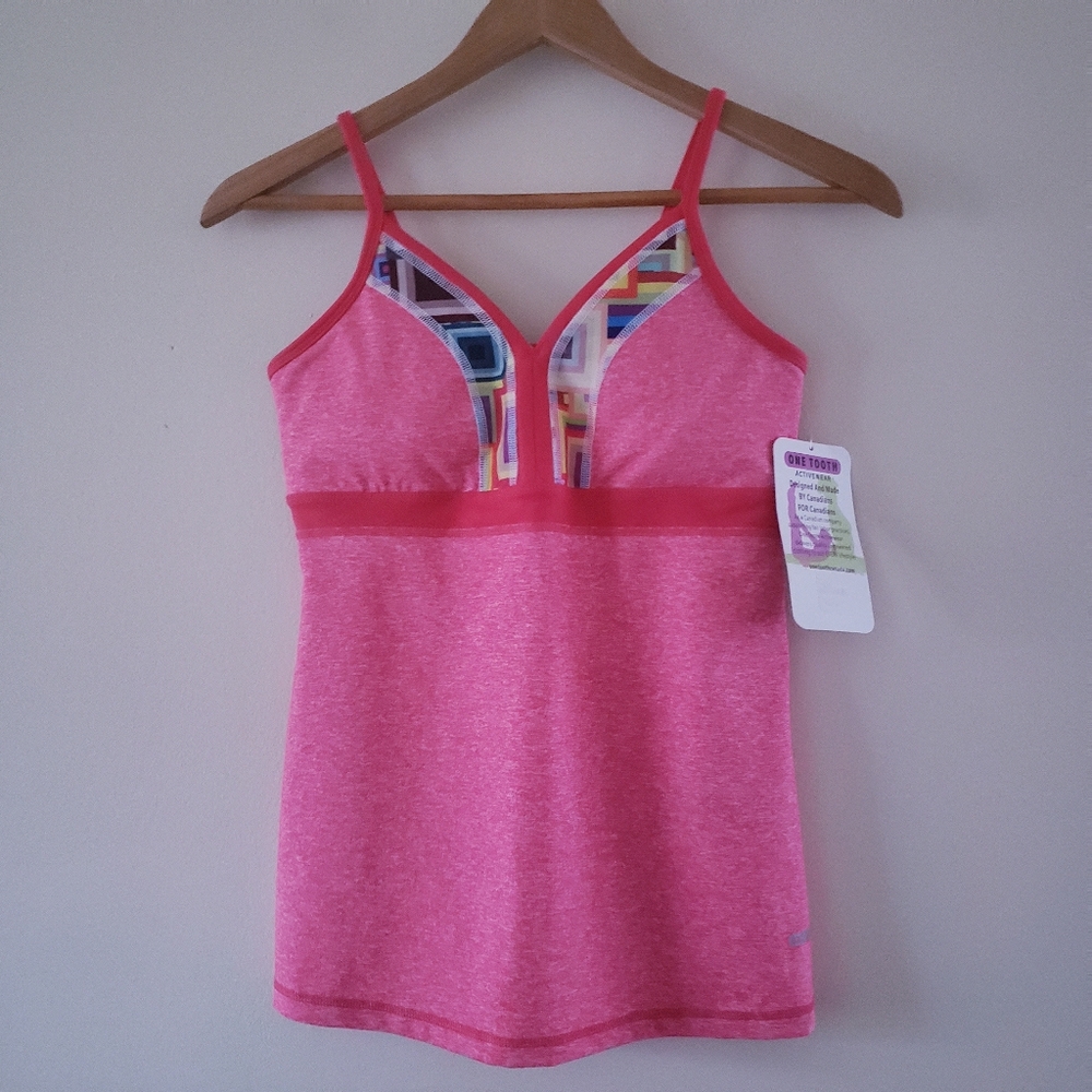 One TOOTH BNWT Active Tank Top - Watermelon Heather M